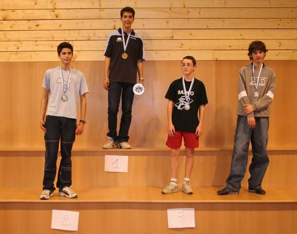 Le podium en Cadets