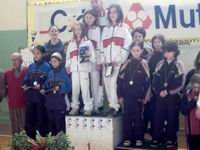 Les Benjamines à la 3eme place du podium