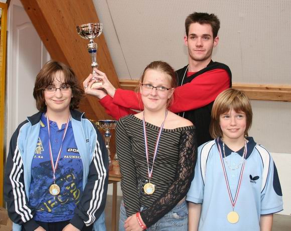 L'equipe de l'ATT DU BREUIL medaille d'Or en Minimes Filles